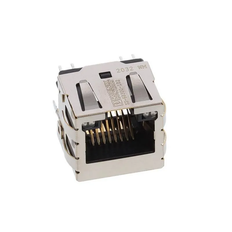 SS-60300-103 Support Shipping Agent Service SS-60300-103 Jack 60300 Modular Connector 8p8c RJ45 Ethernet Shielded SS60300103 Through Hole