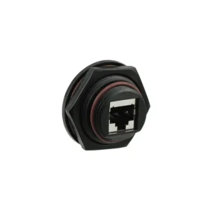 1300530004 1300530004 Jack Brad RJ-Lnxx Modular Connector 8p8c RJ45 Ethernet Unshielded 130053-0004 Panel Mount Bulkhead