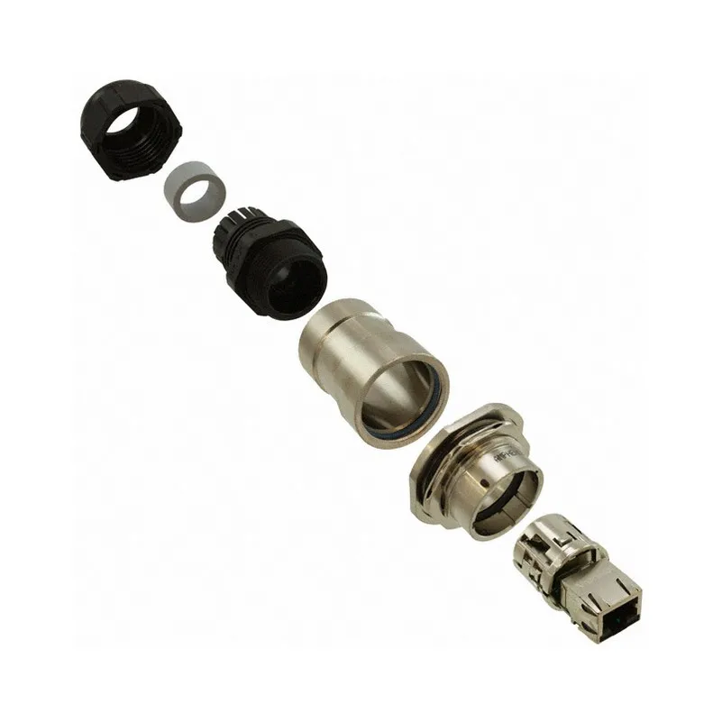 RJF7PE1N Brand Connectors RJF7PE1N Coupler RJF Modular Connector Adapters Jack 8p8c RJ45 Unshielded RJF7-PE1N Panel Mount Bulkhead