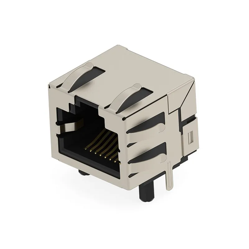 2501550-2 2501550-2 Jack Modular Connector 8p8c Shielded EMI Finger 25015502 Through Hole Right Angle