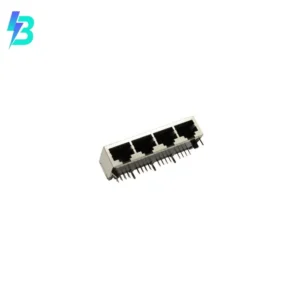 MTJG-4-88GX1-FSB Connectors Accessories MTJG-4-88GX1-FSB Jack MTJ Modular Connector 8p8c RJ45 Ethernet Shielded MTJG488GX1FSB Through Hole