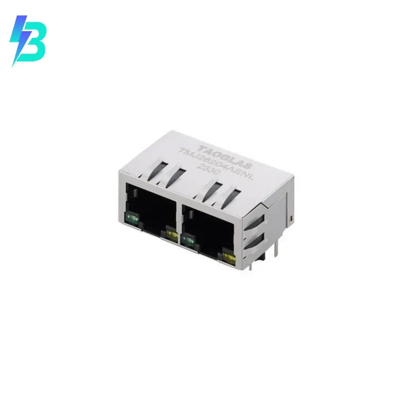 TMJ26204AENL TMJ26204AENL RJ45 Atmos Series Connector Jacks With Magnetics 2 Port TMJ262-04AENL 10/100 Base-T