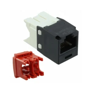 CJ5E88TGBL CJ5E88TGBL Jack Mini-Com TX5e Modular Connector 8p8c RJ45 Ethernet Unshielded CJ5E8-8TGBL Panel Mount