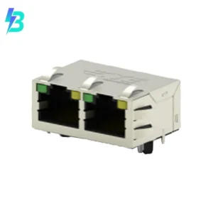 5-2337994-3 Brand 5-2337994-3 RJ45 Modular Connector Jack With Magnetics 2 Port 523379943 10/100 Base-T AutoMDIX Power over Ethernet PoE