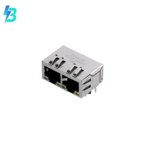 TMJ26515-8AENL PCB Connectors TMJ26515-8AENL RJ45 Atmos Series Connector Jacks With Magnetics 2 Port TMJ265158AENL 10/100 Base-T AutoMDIX