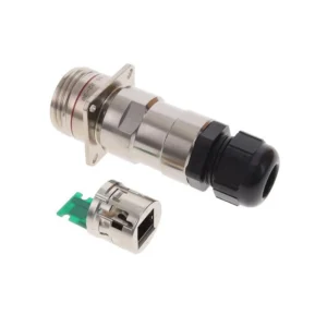 RJFTV2PE2N00 Brand RJFTV2PE2N00 Coupler RJF TV Modular Connector Adapters Jack 8p8c RJ45 Shielded RJFTV2-PE2N00 Panel Mount Square Flange