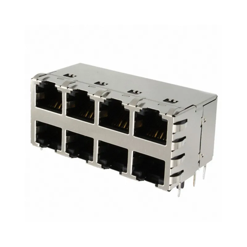 SS-73100-073 Brand Accessory SS-73100-073 Jack 73100 Modular Connector 8p8c RJ45 Ethernet Shielded EMI Finger SS73100073 Through Hole
