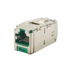 CJS6X88TGGRY CJS6X88TGGRY Jack Mini-Com Modular Connector 8p8c RJ45 Ethernet Shielded CJS6X8-8TGGRY Panel Mount