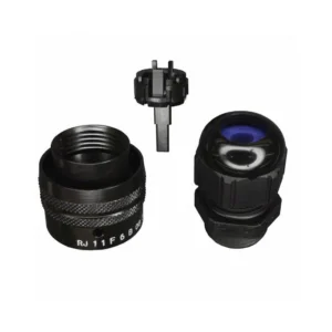 RJ11F6B Agent Service RJ11F6B Housing for Prewired RJ11 Cordset RJ11F Modular Connector Plug Bayonet Lock Unshielded RJ11-F6B Black