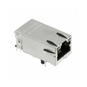 0826-1X1T-GJ-F 0826-1X1T-GJ-F RJ45 MagJack Modular Connector Jack With Magnetics 1 Port 10/100 Base-T AutoMDIX Power over Ethernet+ PoE+