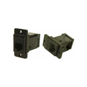 CP30751MBX1 CP30751MBX1 Coupler DUALSLIM Modular Connector Adapters Jack 8p8c RJ45 Unshielded CP3075-1MBX1 Panel Mount Flange 2 Hole
