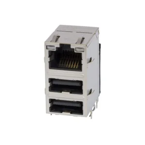 C893-1DX1-E5 C893-1DX1-E5 RJ45 with USB A Dual MagJack Modular Connector Jack With Magnetics 1 Port C8931DX1E5 10/100 Base-T AutoMDIX