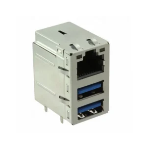 RJMG241102670CR Brand RJMG241102670CR RJ45 with USB A Dual RJMG Modular Connector Jack With Magnetics RJMG2411026 10/100/1000 Base-T AutoMDIX