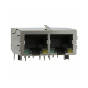 J8064D628ANL Brand Connectors J8064D628ANL RJ45 PULSEJACK J8 Connector Jacks With Magnetics 2 Port J8064D-628ANL 10/100 Base-TX AutoMDIX