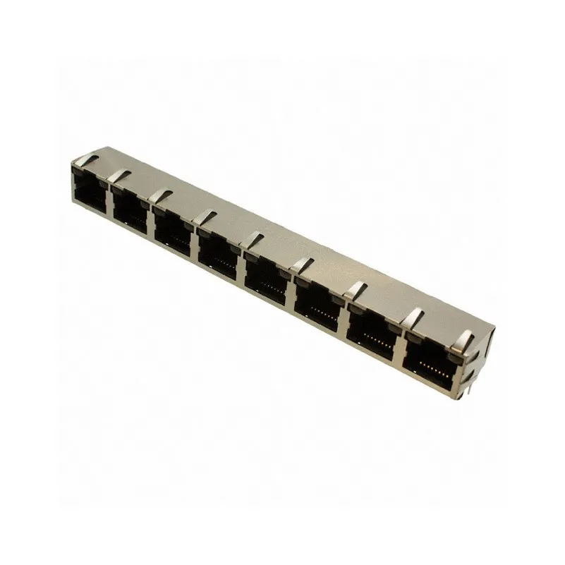 RJHSE538A08 Connectors Supplier RJHSE538A08 Jack RJHSE Modular Connector 8p8c RJ45 Ethernet Shielded EMI Finger RJHSE5-38A08 Through Hole