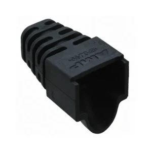 569875-1 569875-1 Boot Hooded Modular Connector Accessory For Cat3 5 5e Modular RJ45 Plugs Snag-less 5698751 Black
