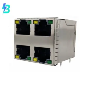 RJE4W4887411 Brand Connectors RJE4W4887411 Jack RJE4W Modular Connector 8p8c RJ45 Ethernet Shielded EMI Finger RJE4W4-887411 Through Hole