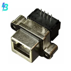 MRJ-5380-01 Brand MRJ-5380-01 Jack MRJ Modular Connector 8p8c RJ45 Ethernet Unshielded MRJ538001 Panel Mount Flange 2 Hole Through Hole