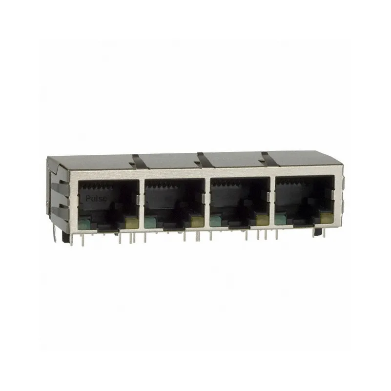 J8064D648ANL Original Supplier J8064D648ANL RJ45 PULSEJACK J8 Connector Jacks With Magnetics 4 Port J8064D-648ANL 10/100 Base-TX AutoMDIX