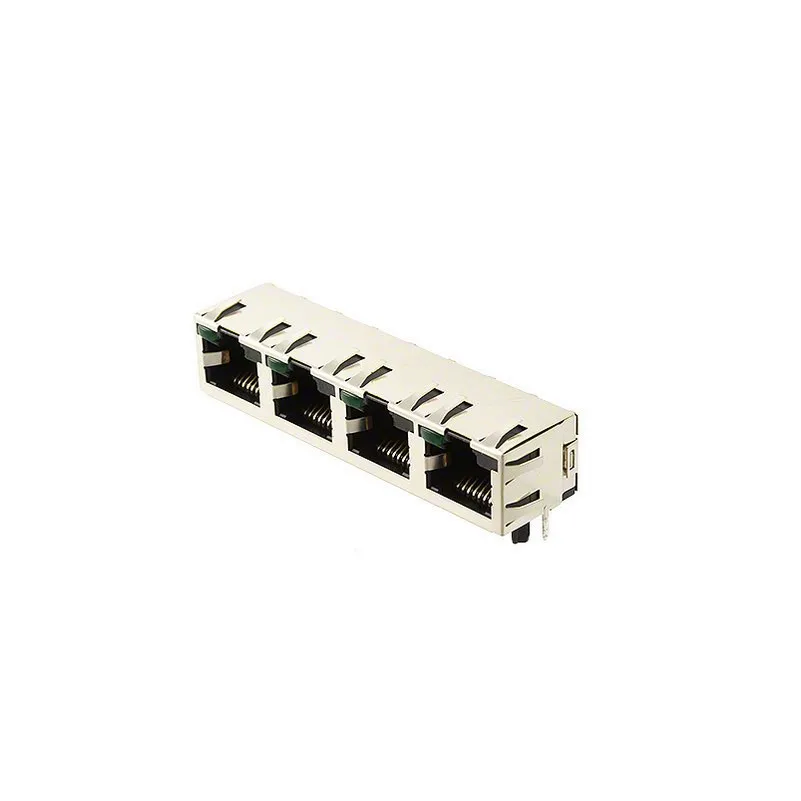 1-5406552-7 1-5406552-7 Jack Modular Connector 8p8c RJ45 Ethernet Shielded EMI Finger 154065527 Through Hole