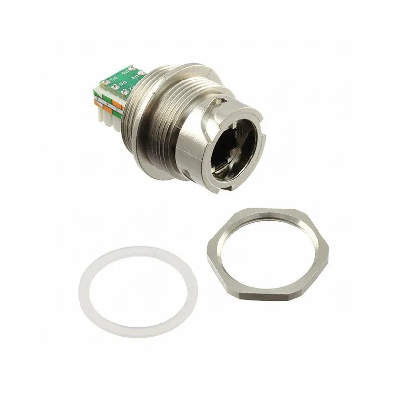 17-10034 17-10034 Jack Modular Connector 8p8c RJ45 Ethernet Shielded 1710034 Panel Mount Bulkhead