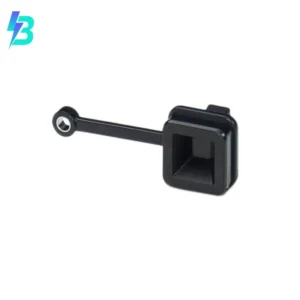 1404773 Connectors 1404773 Cap Cover Dust PLUSCON VS Modular Connector Accessory For RJ45 Panel Mount Frames Lanyard 1404-773 Black
