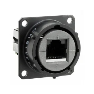 RJF62A1B RJF62A1B Coupler RJF 6 Modular Connector Adapters Jack 8p8c RJ45 RJF6-2A1B Panel Mount Square Flange