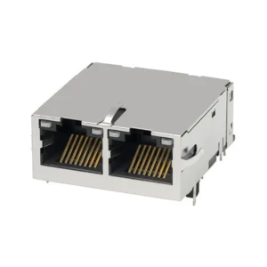 0826-1X2T-43-F Supplier 0826-1X2T-43-F RJ45 MagJack Modular Connector Jack With Magnetics 2 Port 08261X2T43F 10/100/1000 Base-T AutoMDIX