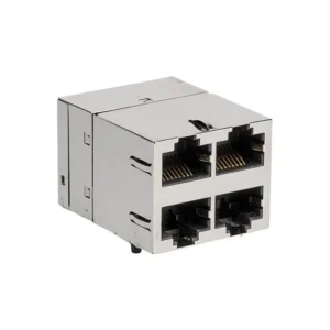 G53-48NV-010B Original Connectors G53-48NV-010B RJ45 MagJack Modular Connector Jack With Magnetics 4 Port G5348NV010B 10G Base-T AutoMDIX