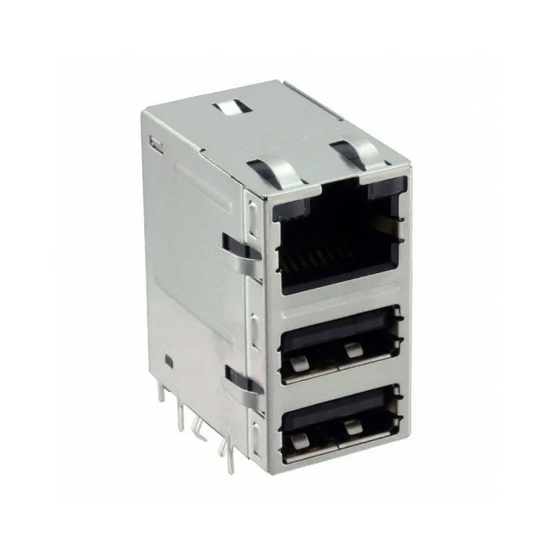 RJMG2310228A0ER Sale RJMG2310228A0ER RJ45 with USB A Dual RJMG Modular Connector Jack With Magnetics RJMG2310228 10/100/1000 Base-T AutoMDIX