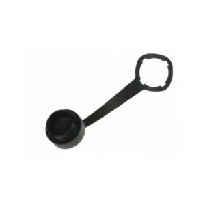 1-1546408-1 1-1546408-1 Cap Cover Modular Connector Accessory For RJ45 Plugs Circular Threaded Coupling IP67 Lanyard 115464081 Black