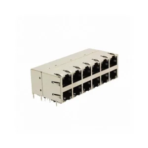 857321008 On Sale 857321008 RJ45 85732 Modular Connector Jack With Magnetics 12 Port 85732-1008 10/100/1000 Base-T AutoMDIX Power over