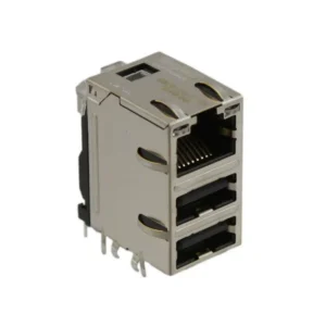 08C2-1X1T-03 Original 08C2-1X1T-03 RJ45 with USB A Dual MagJack Modular Connector Jack With Magnetics 1 Port 08C21X1T03 10/100 Base-T