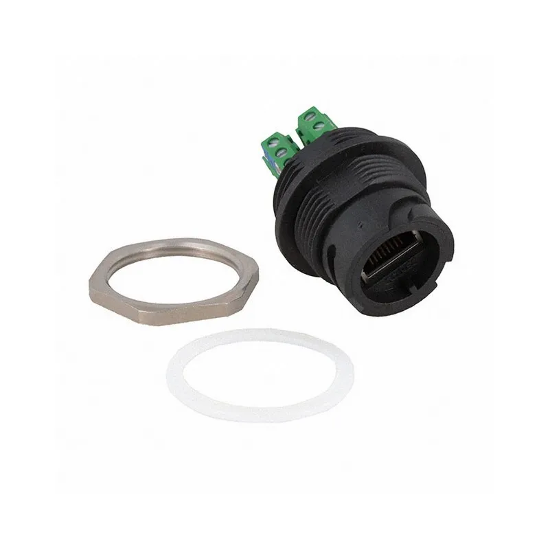 17-110054 One Stop Kitting Service Supplier 17-110054 Jack Modular Connector 8p8c RJ45 Ethernet Shielded 17110054 Panel Mount Bulkhead