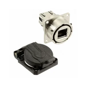 RJF62A1NSCC Brand Connectors RJF62A1NSCC Coupler RJF 6 Modular Connector Adapters Jack 8p8c RJ45 RJF62A-1NSCC Panel Mount Square Flange