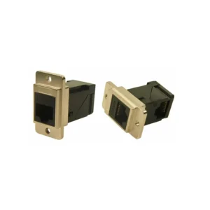 CP30751MX1 Brand CP30751MX1 Coupler DUALSLIM Modular Connector Adapters Jack 8p8c RJ45 Unshielded CP307-51MX1 Panel Mount Flange 2 Hole