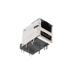 RJMG2330A1610ER RJMG2330A1610ER RJ45 with USB A RJMG Modular Connector Jack With Magnetics 1 Port RJMG2330A16 10/100/1000 Base-T AutoMDIX