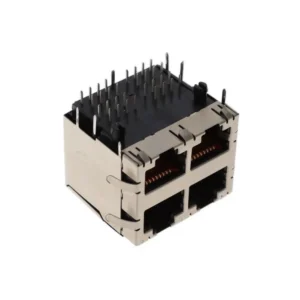 133041-E Original Connectors Supplier 133041-E Jack Modular Connector 8p8c RJ45 Ethernet Shielded EMI Finger 133041E Through Hole