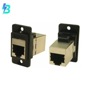 CP30725S Connectors CP30725S Coupler DUALSLIM Modular Connector Adapters Jack 8p8c RJ45 Shielded CP30-725S Panel Mount Flange 2 Hole