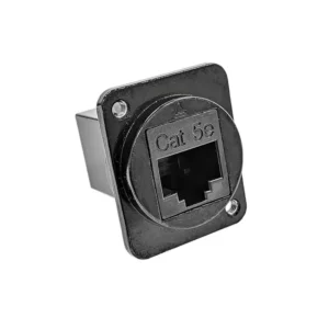 EHRJ45D5EBM3 Brand EHRJ45D5EBM3 Coupler EH Modular Connector Adapters Jack 8p8c RJ45 Unshielded EHRJ45-D5EBM3 Panel Mount Square Flange