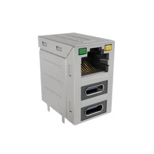 RJE36188344CH Supplier RJE36188344CH Jack with USB C Dual RJE36 Modular Connector 8p8c RJ45 Ethernet Shielded RJE3618-8344CH Through Hole