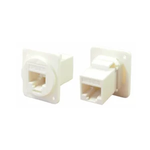 CP30222XW Brand Accessory CP30222XW Coupler Modular Connector Adapters Jack 8p8c RJ45 Unshielded CP302-22XW Panel Mount Flange 2 Hole