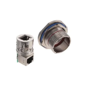 RJFTV71RAN RJFTV71RAN Coupler RJF TV Modular Connector Adapters Jack 8p8c RJ45 Shielded RJFTV-71RAN Panel Mount Bulkhead Right Angle