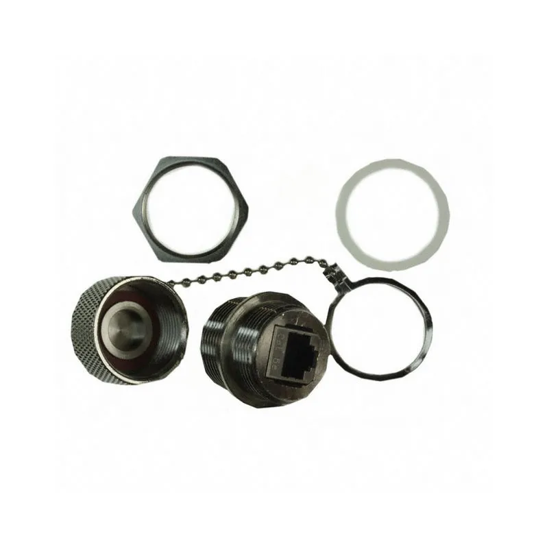 17-101604 17-101604 Coupler Modular Connector Adapters Jack 8p8c RJ45 Shielded 17101604 Panel Mount Bulkhead