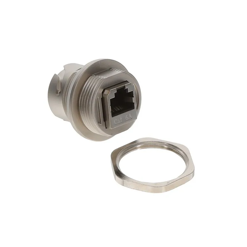 17-150174 17-150174 Coupler Modular Connector Adapters Jack 8p8c RJ45 Shielded 17150174 Panel Mount Bulkhead