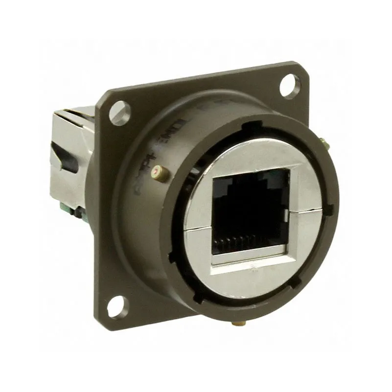 RJF62A1G RJF62A1G Coupler RJF 6 Modular Connector Adapters Jack 8p8c RJ45 RJF6-2A1G Panel Mount Square Flange