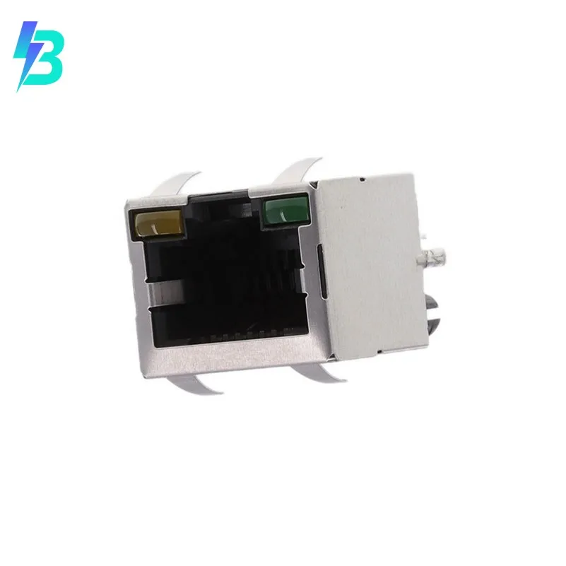 RJHSEKP81 New Sale RJHSEKP81 Jack RJHSE Modular Connector 8p8c RJ45 Ethernet Shielded EMI Finger RJHSE-KP81 Panel Mount Through Hole