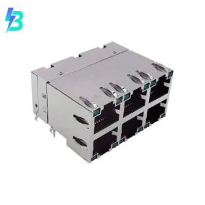 C850-2G3R-54 Original C850-2G3R-54 RJ45 MagJack Compressor Connector Jacks With Magnetics 6 Port C8502G3R54 10/100/1000 Base-T AutoMDIX