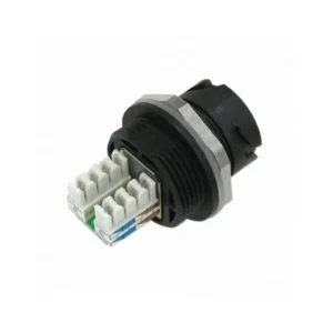 17-10021 17-10021 Jack Modular Connector 8p8c RJ45 Ethernet Shielded 1710021 Panel Mount Bulkhead