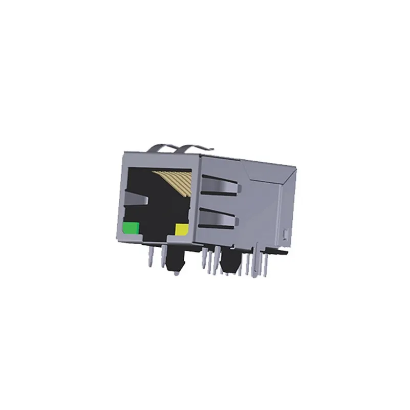 ARJM11A1-502-JJ-EW2 ARJM11A1-502-JJ-EW2 RJ45 ARJM11 Modular Connector Jack With Magnetics 1 Port ARJM11A1502JJEW2 10/100/1000 Base-T AutoMDIX